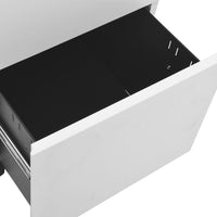 Thumbnail for Aktenschrank mit Rollen Hellgrau 39x45x67 cm Stahl