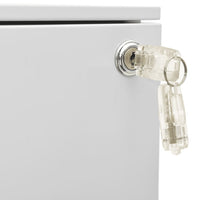 Thumbnail for Aktenschrank mit Rollen Hellgrau 39x45x67 cm Stahl