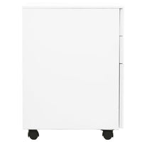 Thumbnail for Aktenschrank mit Rollen Weiß 39x45x60 cm Stahl