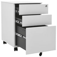 Thumbnail for Aktenschrank mit Rollen Hellgrau 39x45x60 cm Stahl