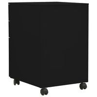 Thumbnail for Aktenschrank mit Rollen Schwarz 39x45x60 cm Stahl
