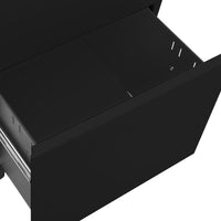 Thumbnail for Aktenschrank mit Rollen Schwarz 39x45x60 cm Stahl