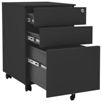 Thumbnail for Aktenschrank mit Rollen Anthrazit 39x45x60 cm Stahl