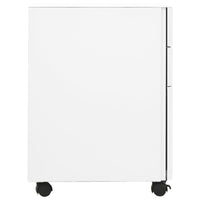 Thumbnail for Aktenschrank mit Rollen Weiß 30x45x59 cm Stahl