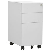 Thumbnail for Aktenschrank mit Rollen Hellgrau 30x45x59 cm Stahl