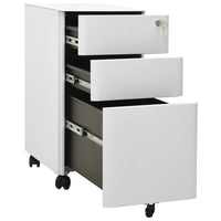 Thumbnail for Aktenschrank mit Rollen Hellgrau 30x45x59 cm Stahl