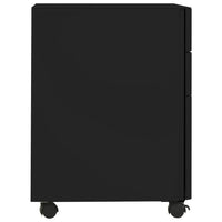 Thumbnail for Aktenschrank mit Rollen Schwarz 30x45x59 cm Stahl