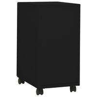 Thumbnail for Aktenschrank mit Rollen Schwarz 30x45x59 cm Stahl