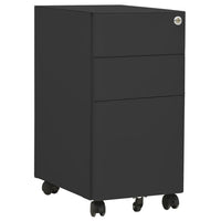 Thumbnail for Aktenschrank mit Rollen Anthrazit 30x45x59 cm Stahl