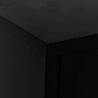 Thumbnail for TV-Schrank Schwarz 90x30x44 cm Stahl und Glas