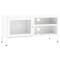 Thumbnail for TV-Schrank Weiß 90x30x44 cm Stahl und Glas