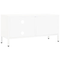 Thumbnail for TV-Schrank Weiß 90x30x44 cm Stahl und Glas