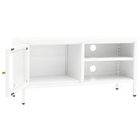 Thumbnail for TV-Schrank Weiß 90x30x44 cm Stahl und Glas