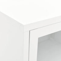 Thumbnail for TV-Schrank Weiß 90x30x44 cm Stahl und Glas