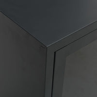 Thumbnail for TV-Schrank Schwarz 105x35x52 cm Stahl und Glas