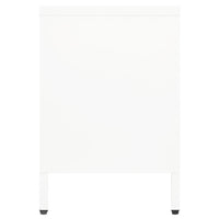 Thumbnail for TV-Schrank Weiß 105x35x52 cm Stahl und Glas