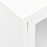Thumbnail for TV-Schrank Weiß 105x35x52 cm Stahl und Glas