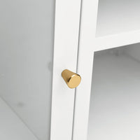 Thumbnail for TV-Schrank Weiß 105x35x52 cm Stahl und Glas