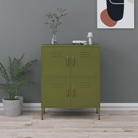 Thumbnail for Lagerschrank Olivgrün 80x35x101,5 cm Stahl