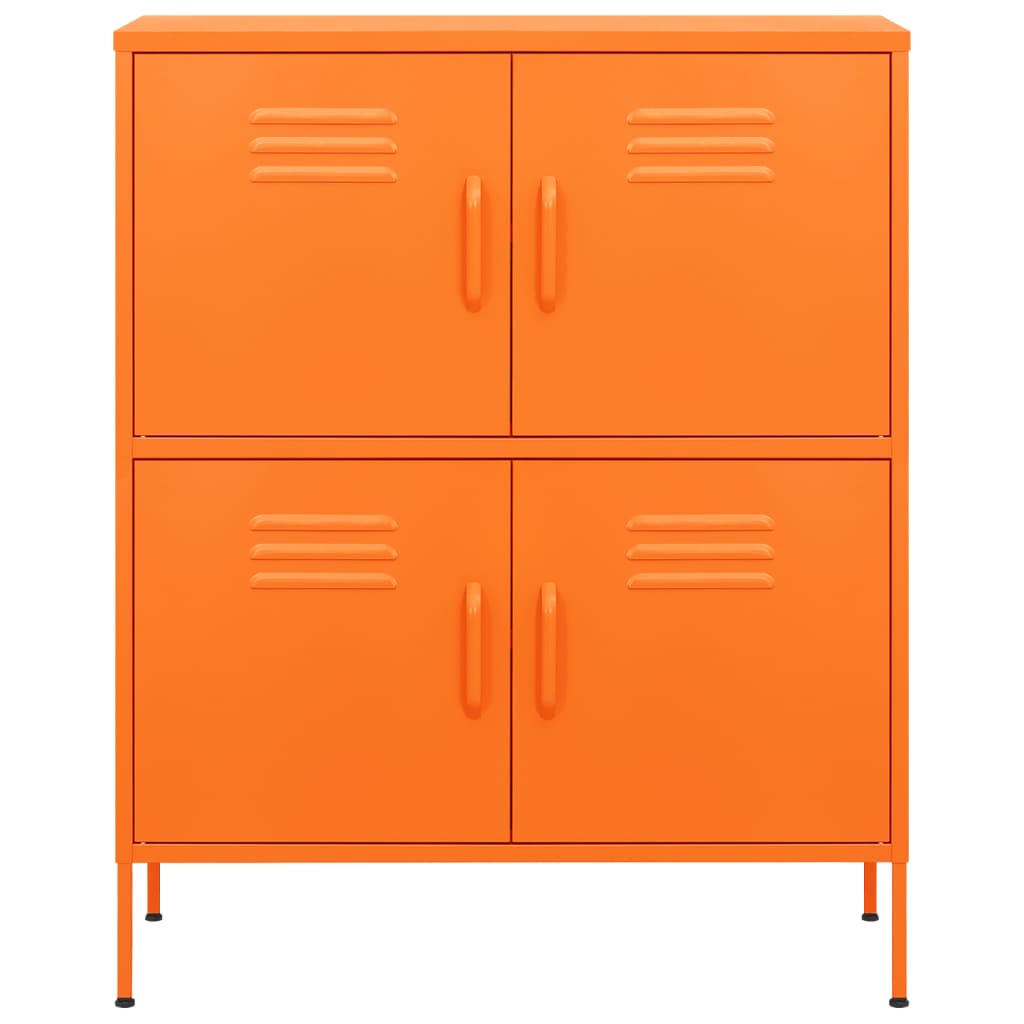 Lagerschrank Orange 80x35x101,5 cm Stahl