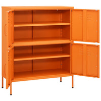 Thumbnail for Lagerschrank Orange 80x35x101,5 cm Stahl