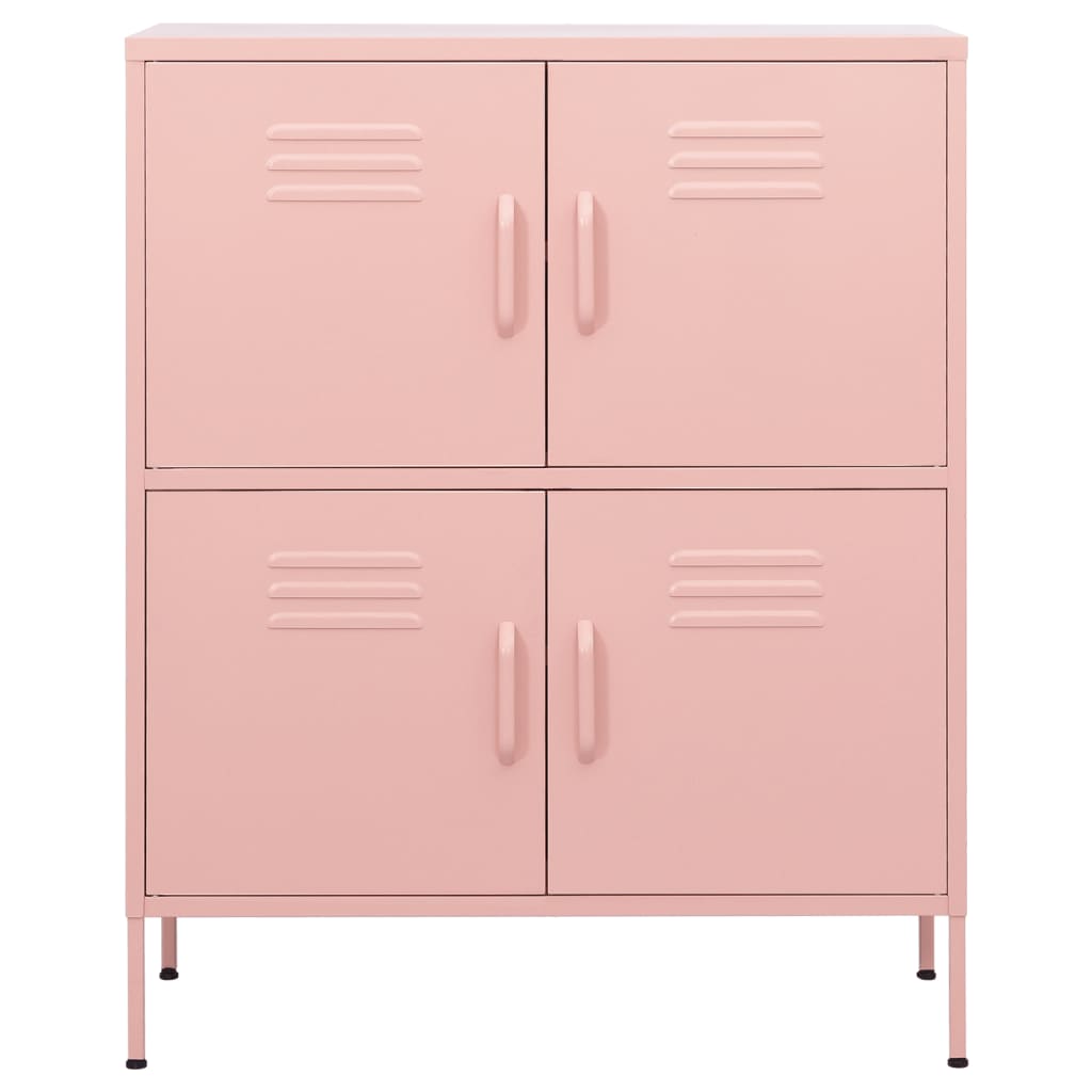 Lagerschrank Rosa 80x35x101,5 cm Stahl