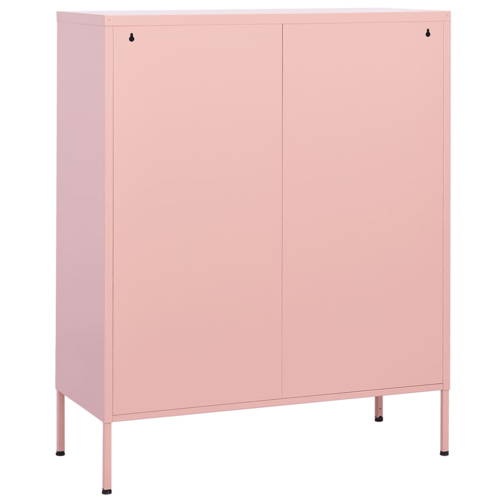 Lagerschrank Rosa 80x35x101,5 cm Stahl