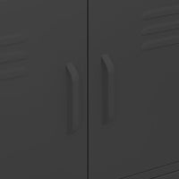 Thumbnail for Lagerschrank Schwarz 80x35x101,5 cm Stahl