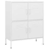 Thumbnail for Lagerschrank Weiß 80x35x101,5 cm Stahl