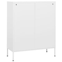 Thumbnail for Lagerschrank Weiß 80x35x101,5 cm Stahl