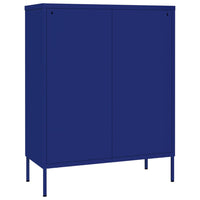 Thumbnail for Schubladenschrank Marineblau 80x35x101,5 cm Stahl