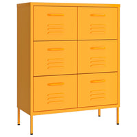 Thumbnail for Schubladenschrank Senfgelb 80x35x101,5 cm Stahl