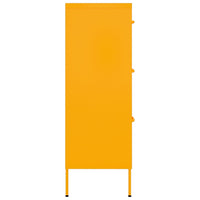 Thumbnail for Schubladenschrank Senfgelb 80x35x101,5 cm Stahl