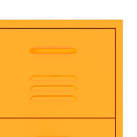 Thumbnail for Schubladenschrank Senfgelb 80x35x101,5 cm Stahl