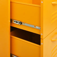 Thumbnail for Schubladenschrank Senfgelb 80x35x101,5 cm Stahl