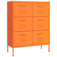 Thumbnail for Schubladenschrank Orange 80x35x101,5 cm Stahl