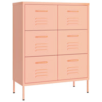 Thumbnail for Schubladenschrank Rosa 80x35x101,5 cm Stahl