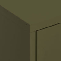 Thumbnail for Lagerschrank Olivgrün 80x35x101,5 cm Stahl