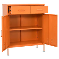 Thumbnail for Lagerschrank Orange 80x35x101,5 cm Stahl