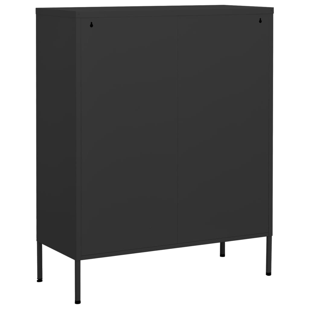 Lagerschrank Anthrazit 80x35x101,5 cm Stahl