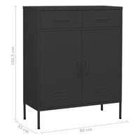 Thumbnail for Lagerschrank Anthrazit 80x35x101,5 cm Stahl