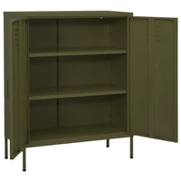 Thumbnail for Lagerschrank Olivgrün 80x35x101,5 cm Stahl