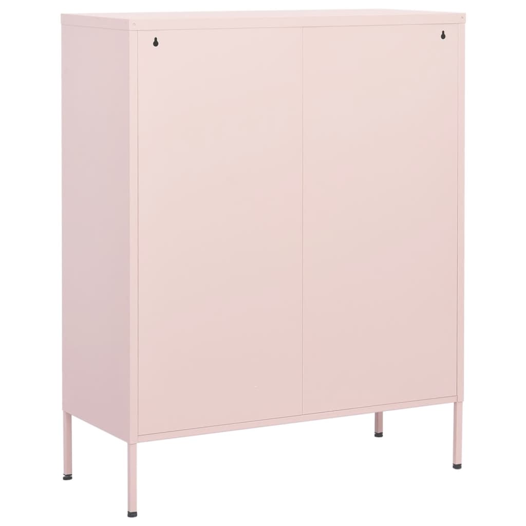 Lagerschrank Rosa 80x35x101,5 cm Stahl