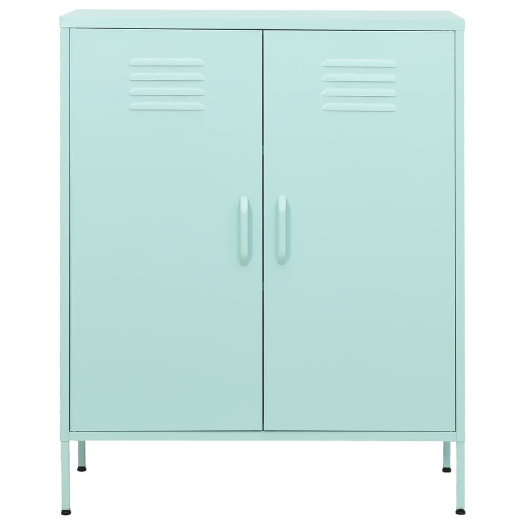 Lagerschrank Minzgrün 80x35x101,5 cm Stahl
