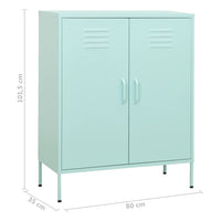 Thumbnail for Lagerschrank Minzgrün 80x35x101,5 cm Stahl
