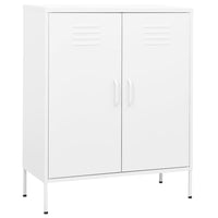 Thumbnail for Lagerschrank Weiß 80x35x101,5 cm Stahl