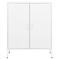 Thumbnail for Lagerschrank Weiß 80x35x101,5 cm Stahl
