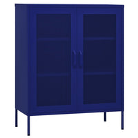Thumbnail for Lagerschrank Marineblau 80x35x101,5 cm Stahl