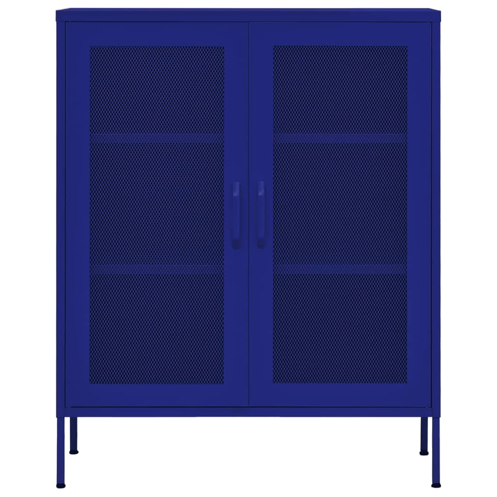 Lagerschrank Marineblau 80x35x101,5 cm Stahl