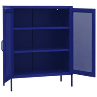 Thumbnail for Lagerschrank Marineblau 80x35x101,5 cm Stahl